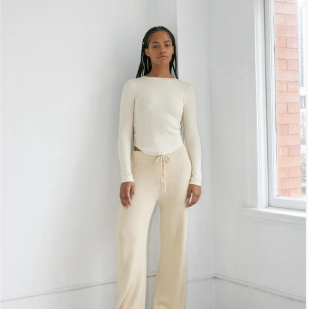 Boheme Goods - Knit Trouser - Cream - Sz M/L